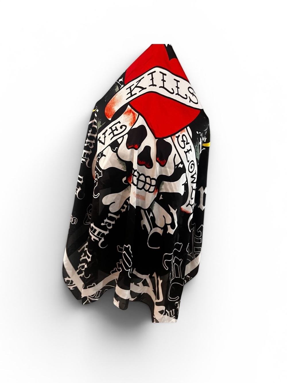 Ed Hardy Love Kills Slowly Scarf 42”x42” - Picture 2 of 6